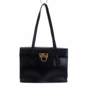 ガンチーニ ショルダーバッグ トートバッグ レザー ブラック