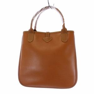 Longchamp ロゾ トートバッグ ハンドバッグ レザー 茶 ブラウン