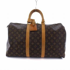 LOUIS VUITTON M41428 キーポル45 モノグラム ボストンバッグ 茶 