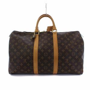 LOUIS VUITTON M41428 キーポル45 モノグラム ボストンバッグ 茶