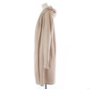 ANAYI 17SS カーディガン ノーカラージャケット ニット フード 38 ピンクベージュ