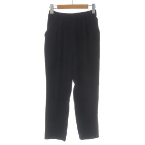 イージーパンツ スラックス アンクル丈 36 S ブラック