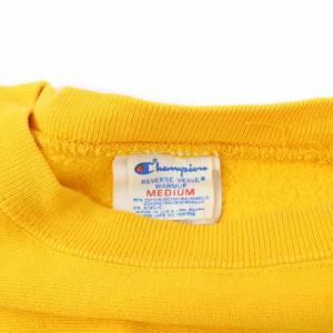 Champion 80S ヴィンテージ リバースウィーブ スウェット トリコタグ 目無し M 黄