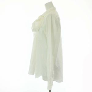 JUNYA WATANABE ブラウス シャツ バンドカラー ボウタイ 長袖 S ホワイト