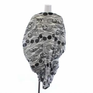 コムデギャルソン AD2009 変形 カットソー チュニック 総柄 アシンメトリー S グレー