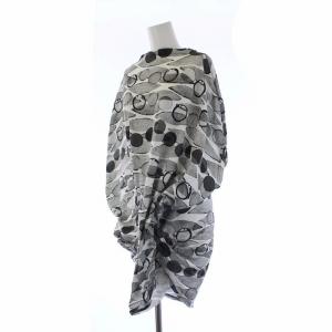 JUNYA WATANABE コムデギャルソン AD2009 変形 カットソー チュニック 総柄 アシンメトリー S グレー