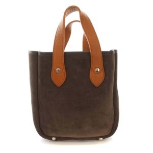 Hender Scheme reversible bag small ミニハンドバッグ スエード 茶
