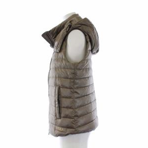 TATRAS ダウンベスト アウター ジップアップ フード 2 M カーキ LTA6SP4450