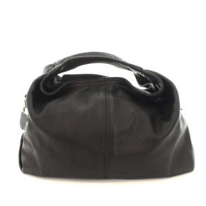 エリザベス ハンドバッグ レザー チャーム付き カデナ ブラック