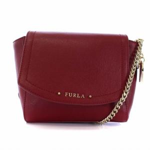 ニューデイジー ショルダーバッグ チェーン レザー レッド