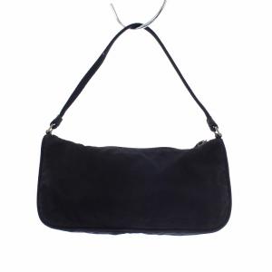 PRADA アクセサリーポーチ 三角プレート ナイロン 黒