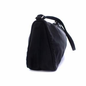 PRADA アクセサリーポーチ 三角プレート ナイロン 黒