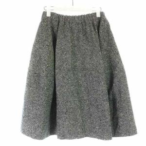 COMME des GARCONS COMME des GARCONS コムコム AD2018 フレアスカート ひざ丈 ウール XS グレー