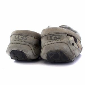 UGG australia アスコット ハラコ ムートン スリッポン モカシン 迷彩柄 US8 ベージュ ブラウン