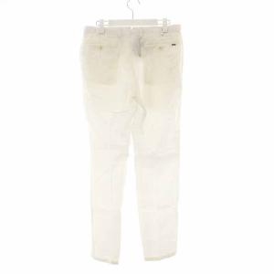 POLO RALPH LAUREN パンツ スラックス ジップフライ 麻 リネン W29 L30 S 白 ホワイト