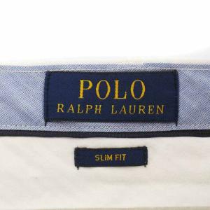 POLO RALPH LAUREN パンツ スラックス ジップフライ 麻 リネン W29 L30 S 白 ホワイト