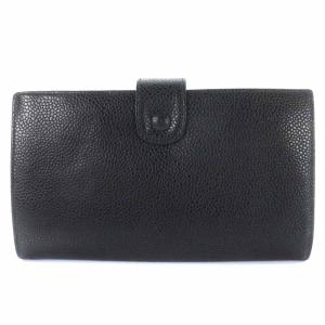 CHANEL 長財布 キャビアスキン ココマーク 4番台 黒