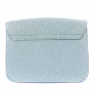 FURLA METROPOLIS ショルダーバッグ ミニ レザー チェーン 水色