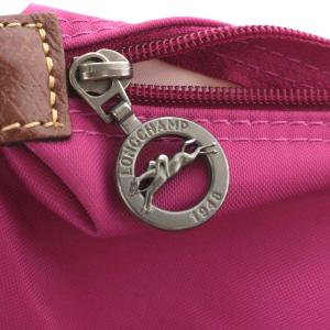Longchamp ルプリアージュ M トートバッグ ハンドバッグ ナイロン レザー ピンク