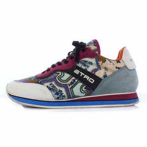 スニーカー ローカット インヒール 総柄 39 マルチカラー