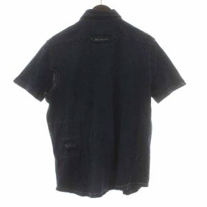 POLO RALPH LAUREN シャツ カジュアルシャツ 半袖 刺繍 S 紺 ネイビー
