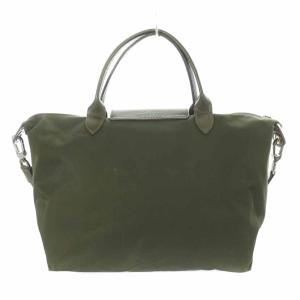 Longchamp ルプリアージュ ネオ LE PLIAGE NEO トートバッグ ショルダーバッグ 2way ナイロン レザー カーキ