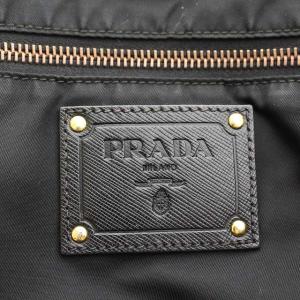 PRADA トートバッグ ナイロン レザー ブラック