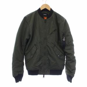 フライトジャケット ボンバージャケット ブルゾン ジップアップ S カーキ