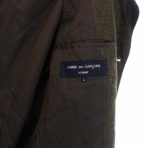 COMME des GARCONS HOMME AD2004 04AW シングル テーラードジャケット 3B ノーベント L ブラウン
