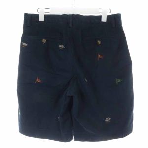 POLO RALPH LAUREN STRETCH CLASSIC FIT ハーフパンツ ショートパンツ 半ズボン コットン 刺繍 30 170/76A M 紺