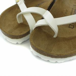 BIRKENSTOCK マヤリ Mayari サンダル フラット エナメル 38 24.5cm 白 ホワイト