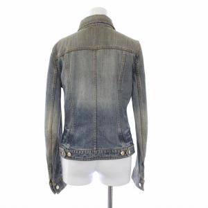 DOLCE&GABBANA Gジャン ジージャン デニムジャケット ダメージ加工 USED加工 38 S インディゴ