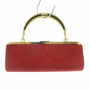 H＆M ハンドバッグ クラッチバッグ セカンドバッグ パーティバッグ 2WAY スエード レッド