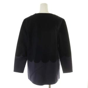 marimekko LEONA Tシャツ カットソー 長袖 34 グレー ブラック