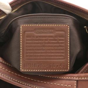 COACH エルゴ レザーラージ ホーボー ハンドバッグ ワンショルダーバッグ 牛革 ブラウン