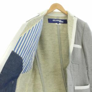 JUNYA WATANABE MAN AD2010 テーラードジャケット パイピング S グレー WG-J007