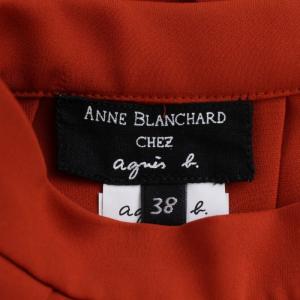 agnes b. ANNE BLANCHARD プリーツスカート ロング 38 レッド