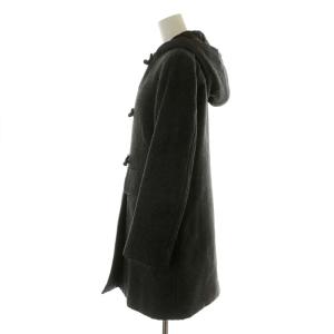 PRADA 2010 ダッフルコート 中綿コート ロング丈 ウール アウター 38 XS グレー