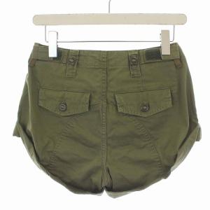 alexanderwang HIKE MIX ショート デニムパンツ ジーンズ 切替 ダメージ加工 W25 S ブルー カーキ