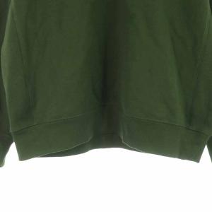 Maison Kitsuné PUMA CREW トレーナー スウェット プルオーバー コットン ロゴ刺繍 長袖 US カーキ