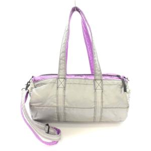 PORTER atmos TWEETY コラボ ボストンバッグ ショルダー 2way シルバー パープル