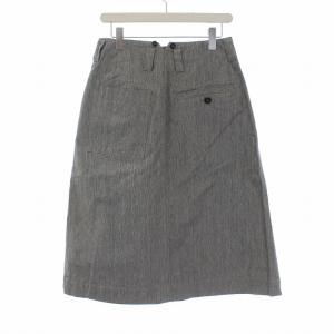 MHL. 21AW IRREGULAR END ON END COTTON LINEN ロングスカート 2 M グレー