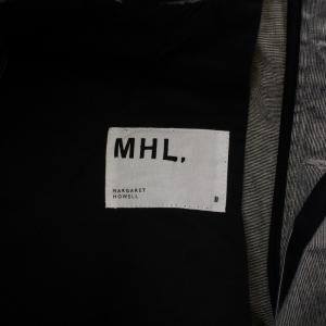 MHL. 21AW IRREGULAR END ON END COTTON LINEN ロングスカート 2 M グレー