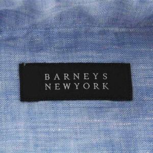BARNEYS NEW YORK シャツ カジュアルシャツ 半袖 シャンブレー XL ライトブルー