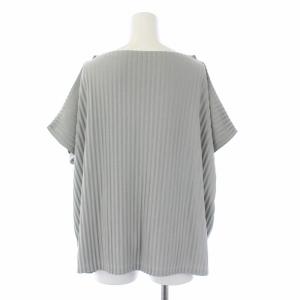 PLEATS PLEASE ISSEY MIYAKE イッセイミヤケ 17SS ヘリンボーン柄 ドルマンスリーブ カットソー ボトルネック 3 グレー