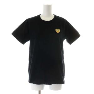 AD2017 Tシャツ カットソー 半袖 ゴールドハート コットン L ブラック