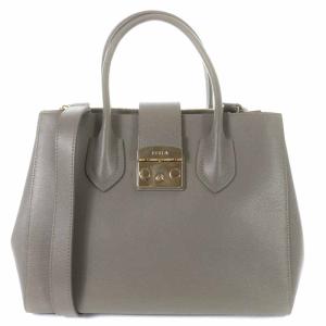 METROPOLIS M ハンドバッグ ショルダーバッグ 2way レザー グレー