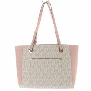 MICHAEL KORS トートバッグ ハンドバッグ MKロゴ レザー PVC ピンク