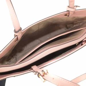 MICHAEL KORS トートバッグ ハンドバッグ MKロゴ レザー PVC ピンク