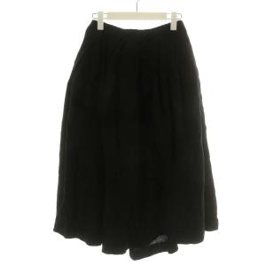 AD2021 フレアスカート ミモレ ロング ウール XS ブラック